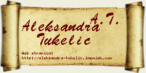 Aleksandra Tukelić vizit kartica